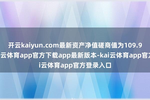 开云kaiyun.com最新资产净值磋商值为109.99亿元-kai云体育app官方下载app最新版本-kai云体育app官方登录入口