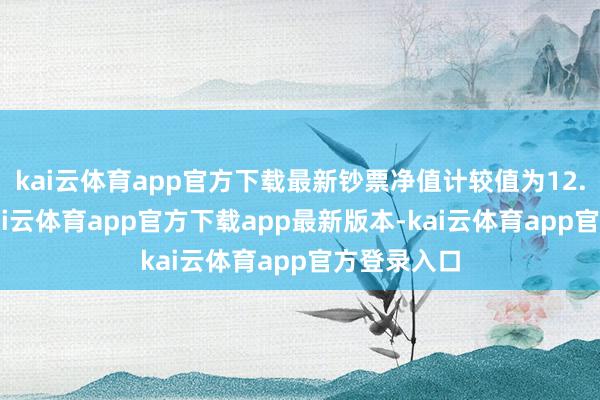kai云体育app官方下载最新钞票净值计较值为12.36亿元-kai云体育app官方下载app最新版本-kai云体育app官方登录入口